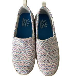 BOBS Skechers Women's Flexpadrille 3.0 Colorful Woven Slip-On Shoes